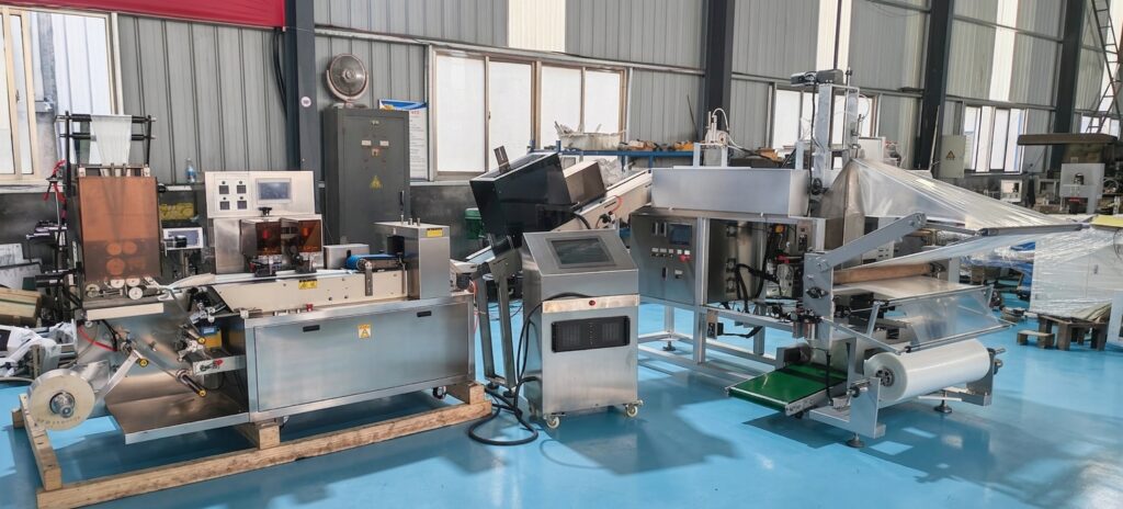 2-30 piece wet wipes production line packing to ship
