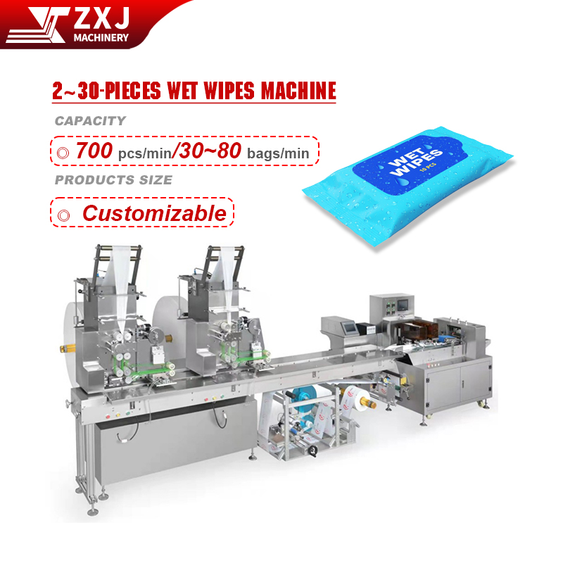 2-30 piece Wet Wipes Machine