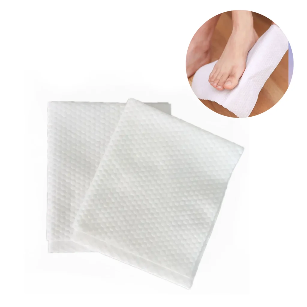 non-woven foot towel made by non-woven fabric folding machine