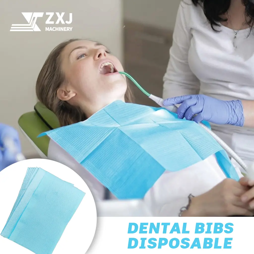 ZXJ Machinery Dental bibs converting machine for producing disposable dental bibs
