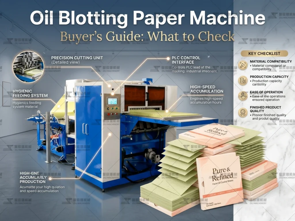 Oil blotting paper machine buyer's guide: evaluating a machine on the factory floor