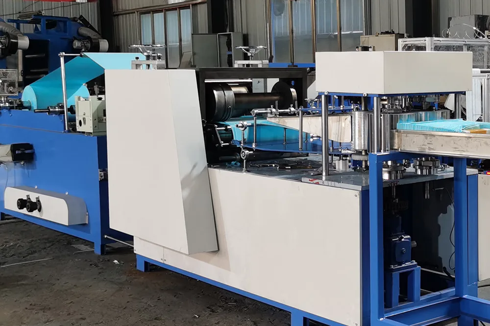 For models with die-cutting assemblies, ensure the protective rings are intact to maintain both precision and safety.