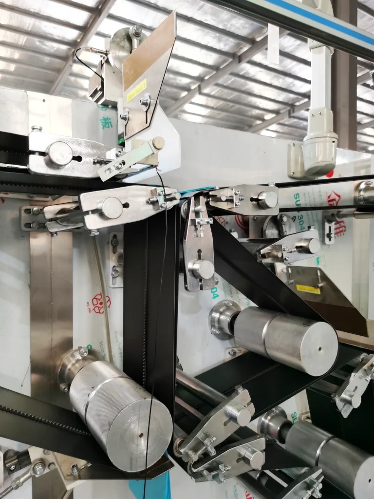 Length Direction servo-driven mechanical tuck folds.