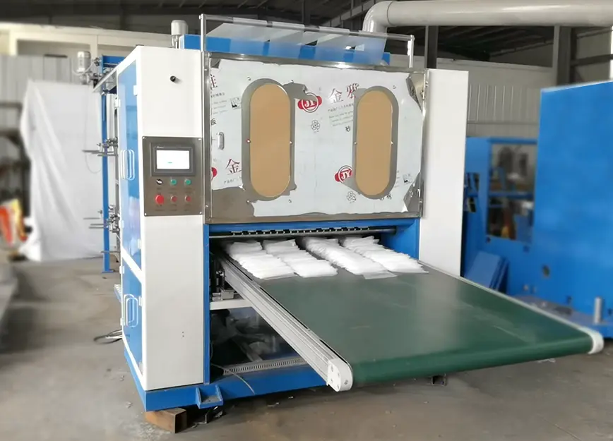 plastic film folding machine factory acceptance test before shipment
