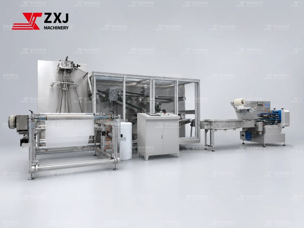disposable bath towel production line made by ZXJ Machinery