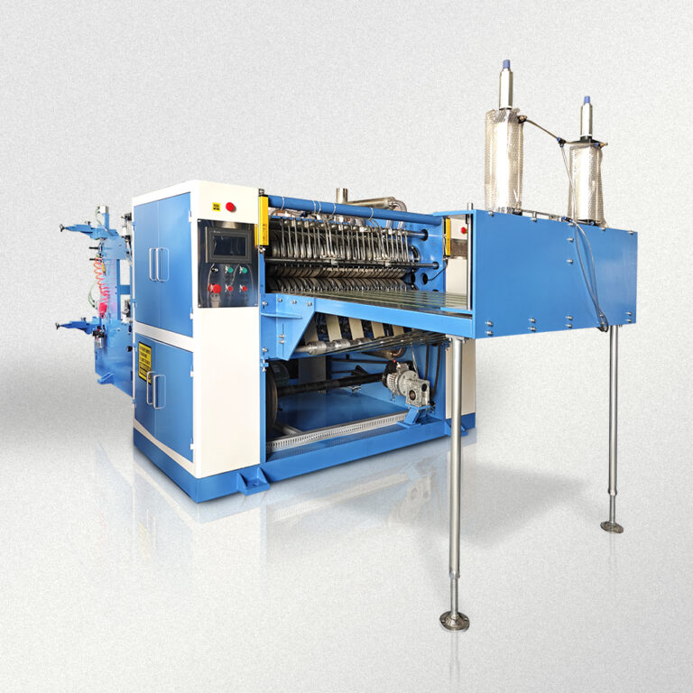 Automatic pop-up foil sheet making machine with safe curtain for kitchen and food packaging use, manufactured by ZXJ Machinery.