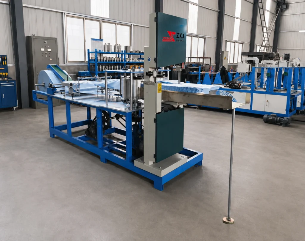 Front view of the YWJ-AF Pro non-woven fabric folding machine
