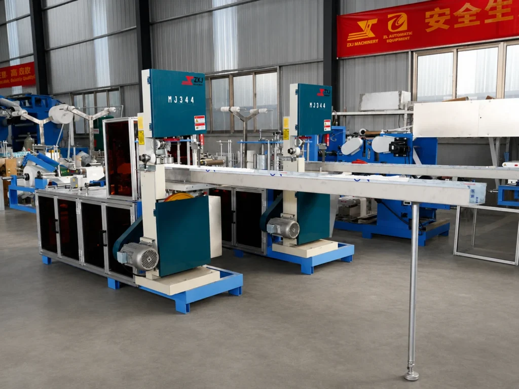 Front view of the YWJ-AF Pro non-woven fabric folding machine