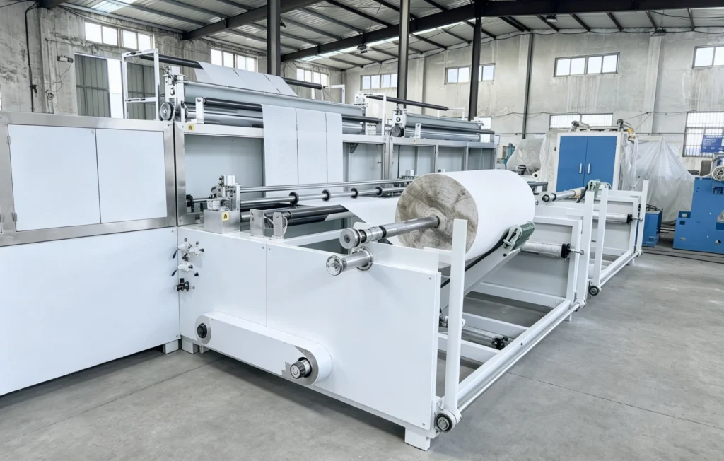 ZXJ Machinery wet wipes production line material tail rack