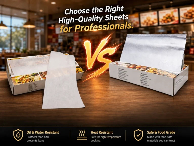 Deli paper and aluminum foil folding machines for food service packaging