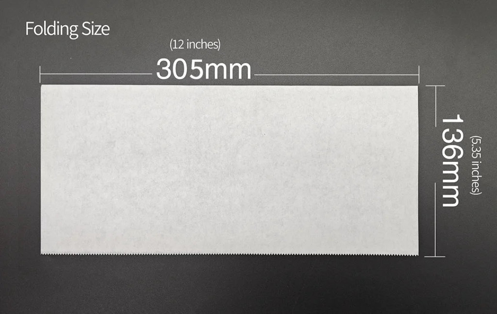 folded wax paper pre-cut deli paper